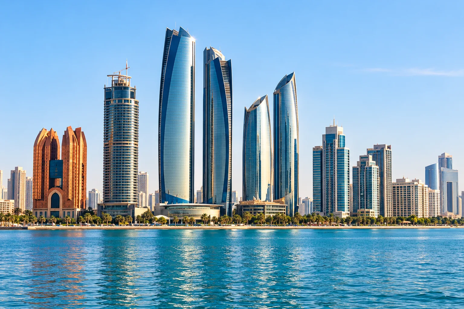 Illustrative Abu Dhabi waterfront skyline